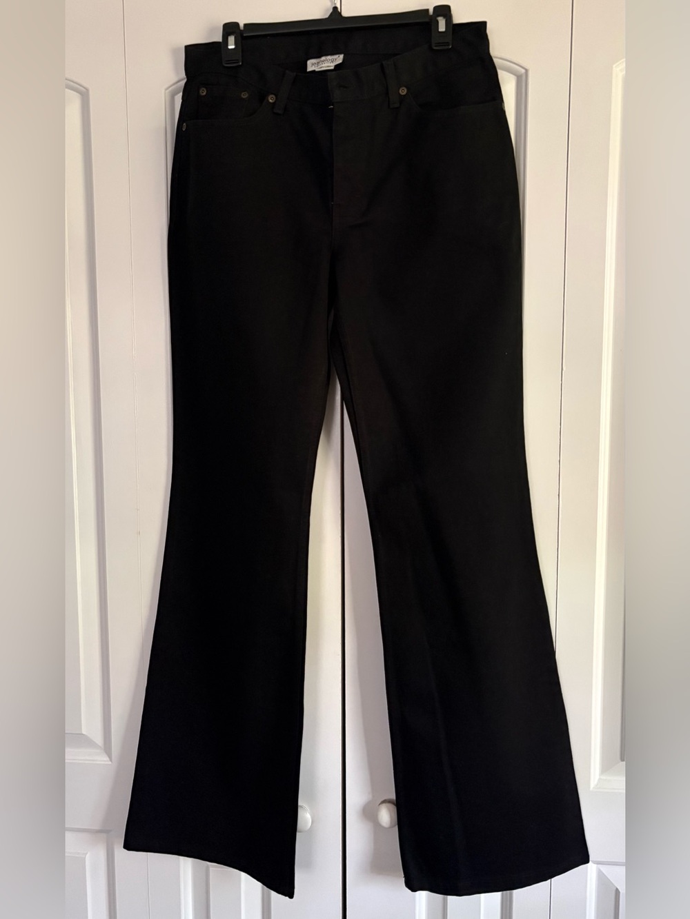 Vintage JEANOLOGY, Black Denim Flare Jeans, Size 10T